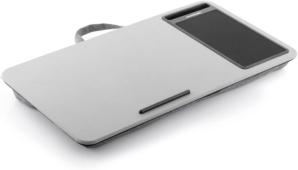 InnovaGoods Mesa Auxiliar XL Deskion - Soporte Portatil Ergonomico con Cojin y Alfombrilla