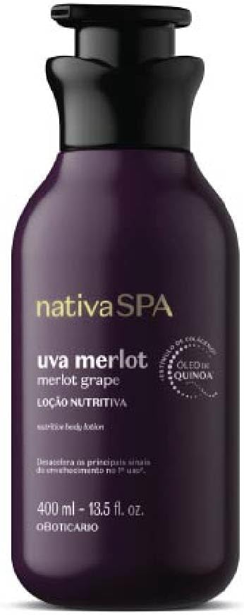 O Boticário Nativa SPA Uva Merlot Loción Corporal Hidratante Perfumada 400ml