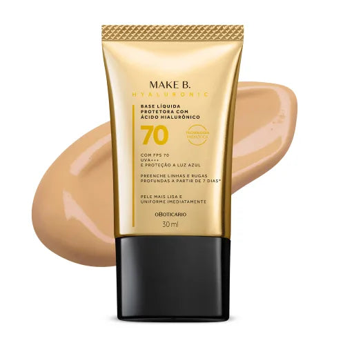 Base Líquida Protetora FPS 70 Make B. Hyaluronic 30ml