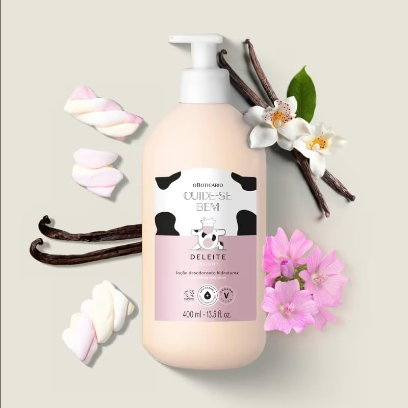 O Boticário Cuide-se Bem Deleite x2 Coffret Set Regalo - Crema 400ml + Bruma 200ml