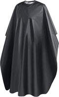Capa de Peluquería Impermeable URAQT – Capa de Barbero Profesional Cuerpo Entero, 150 x 120 cm, para Corte, Tinte y Peinado (Negro/Blanco)