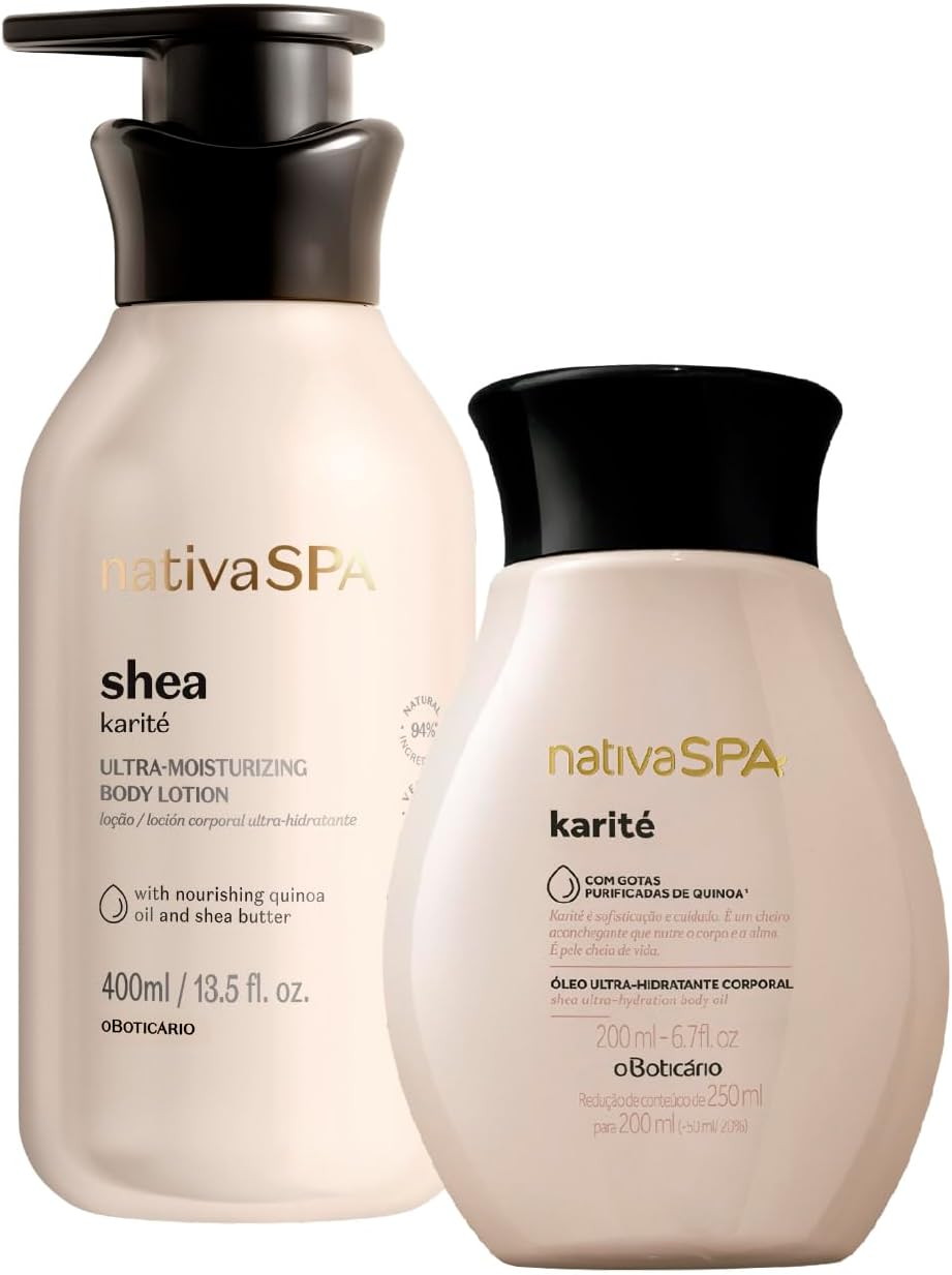 O Boticário Nativa SPA Karité Set Crema Hidratante 400ml + Aceite Corporal 200ml