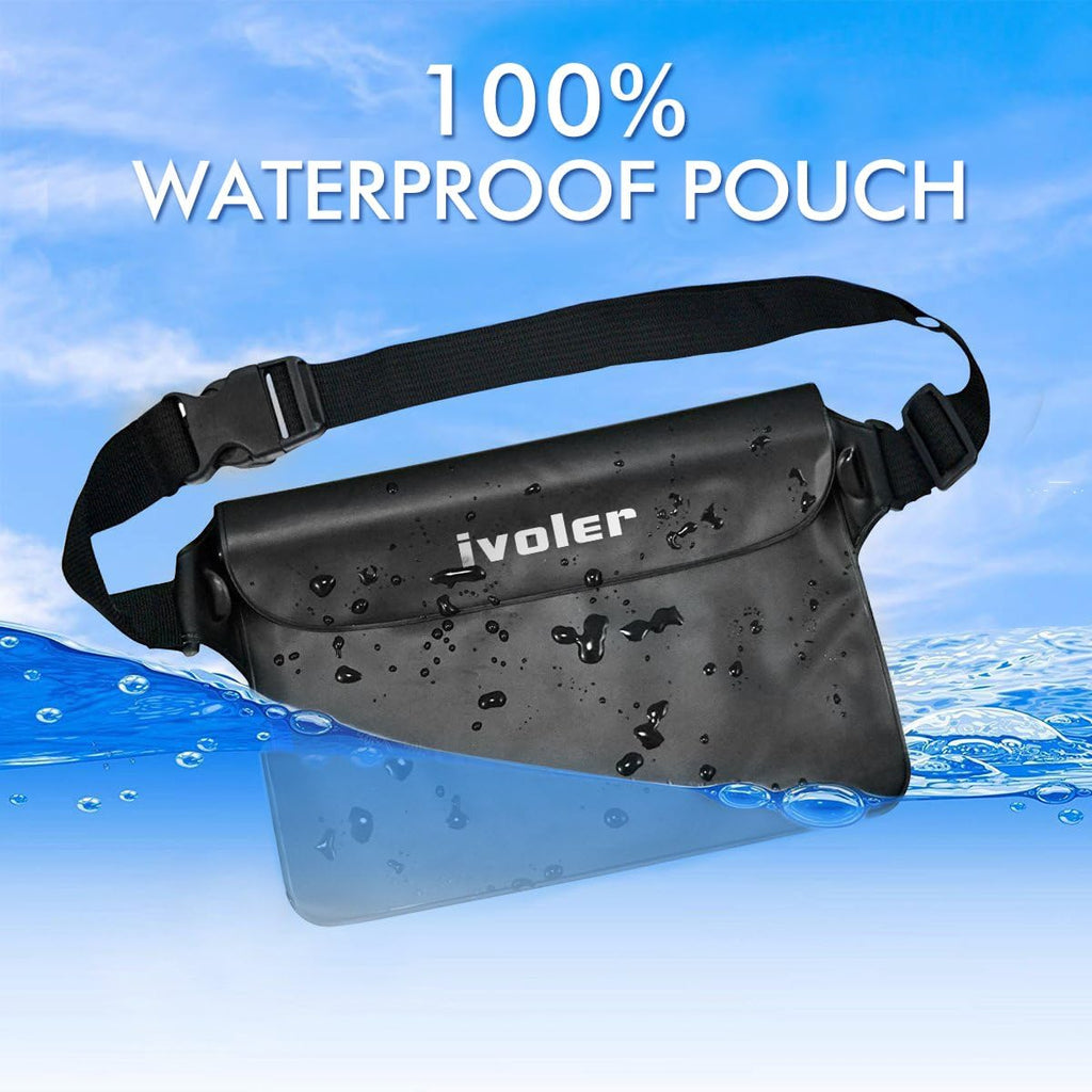 ivoler Set 2 en 1 Bolsa Waterproof + Funda Movil Impermeable - Playa y Deporte