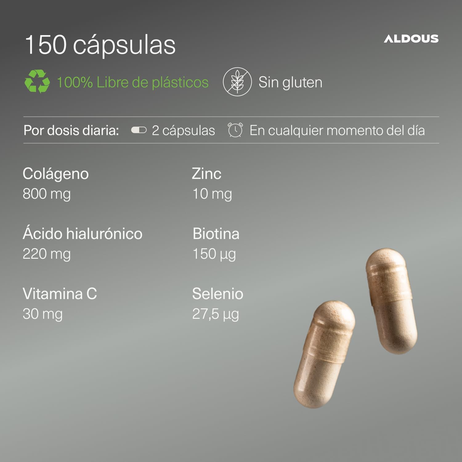 Colágeno Hidrolizado + Ácido Hialurónico | Piel y Articulaciones – Aldous