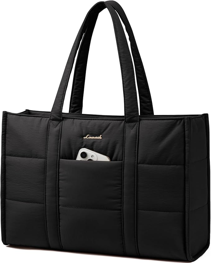 LOVEVOOK Bolso Tote Bag Grande Puffer - Portatil 15,6"