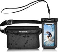 ivoler Set 2 en 1 Bolsa Waterproof + Funda Movil Impermeable - Playa y Deporte