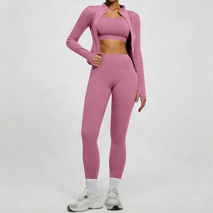 Conjunto Deportivo Mujer 2 Piezas - Leggings y Top Yoga Anticelulitis