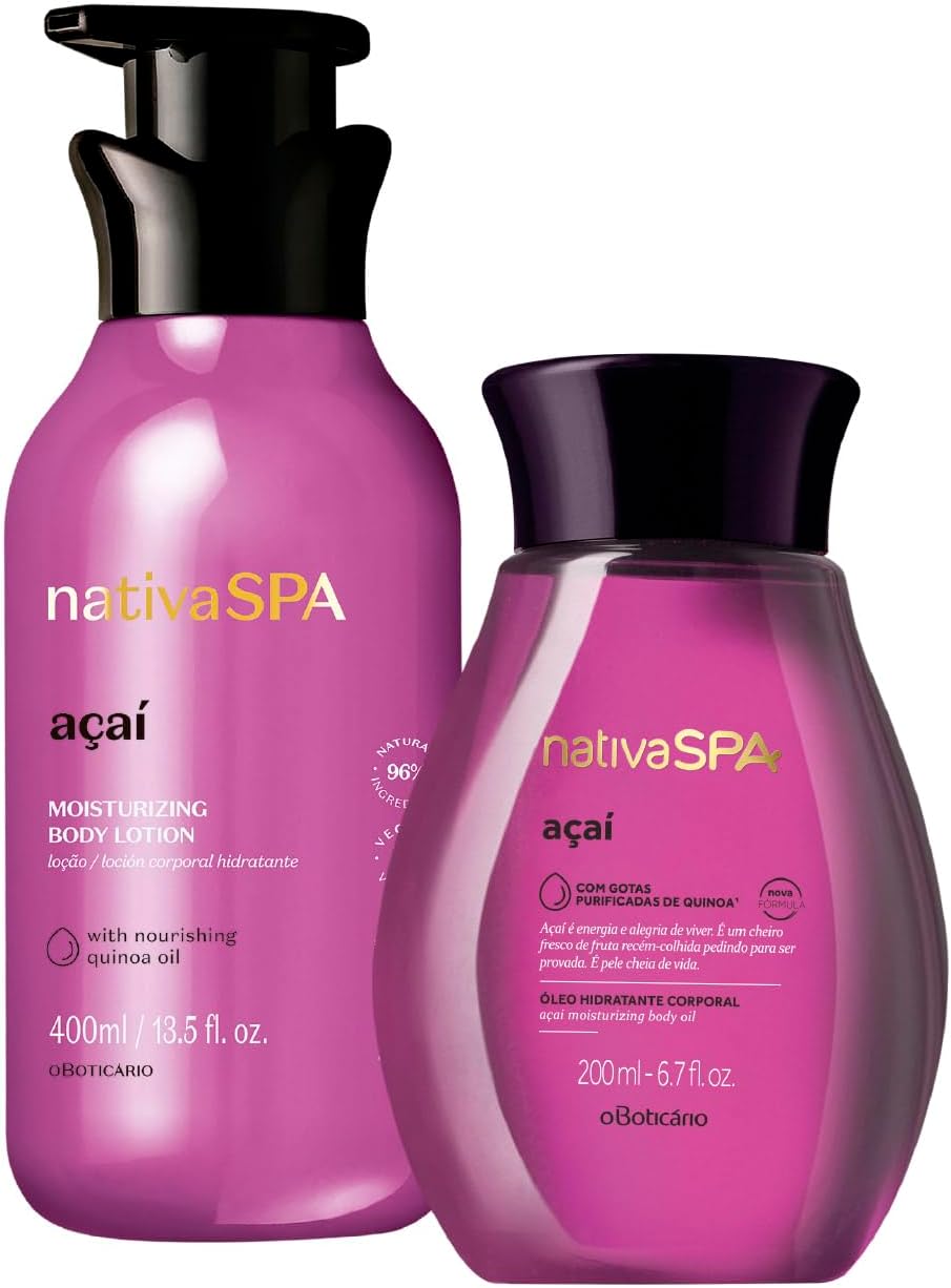 O Boticário Nativa SPA Acaí Set Regalo Crema Hidratante 400ml + Aceite Corporal 200ml