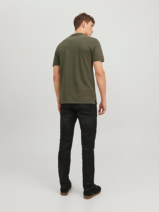 Jack & Jones Polo Hombre Jjepaulos - Slim Fit, 100% Algodón, Manga Corta