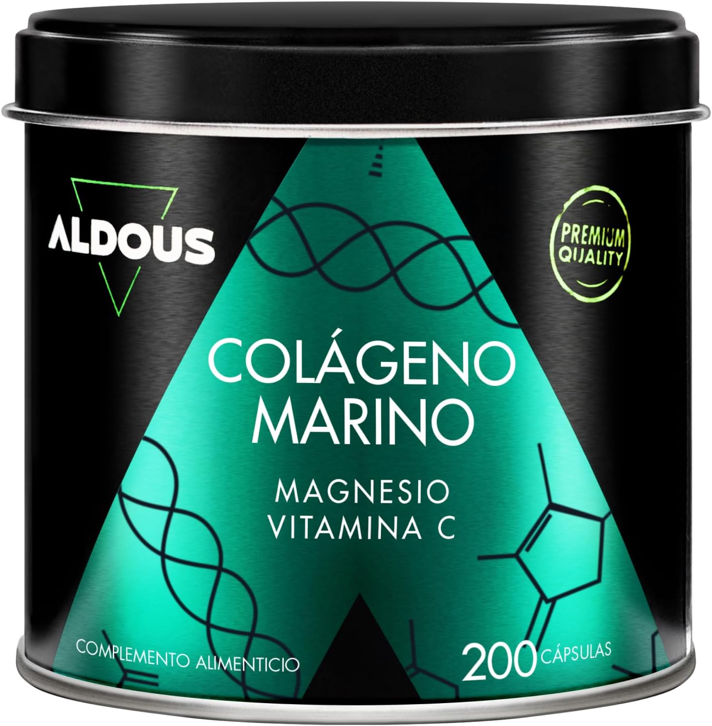 Colágeno Marino Naticol + Magnesio + Vitamina C | 200 Cápsulas – Aldous
