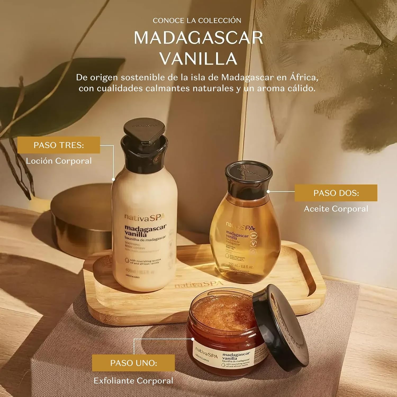 O Boticário Nativa SPA Vainilla de Madagascar Loción Corporal Hidratante 400ml