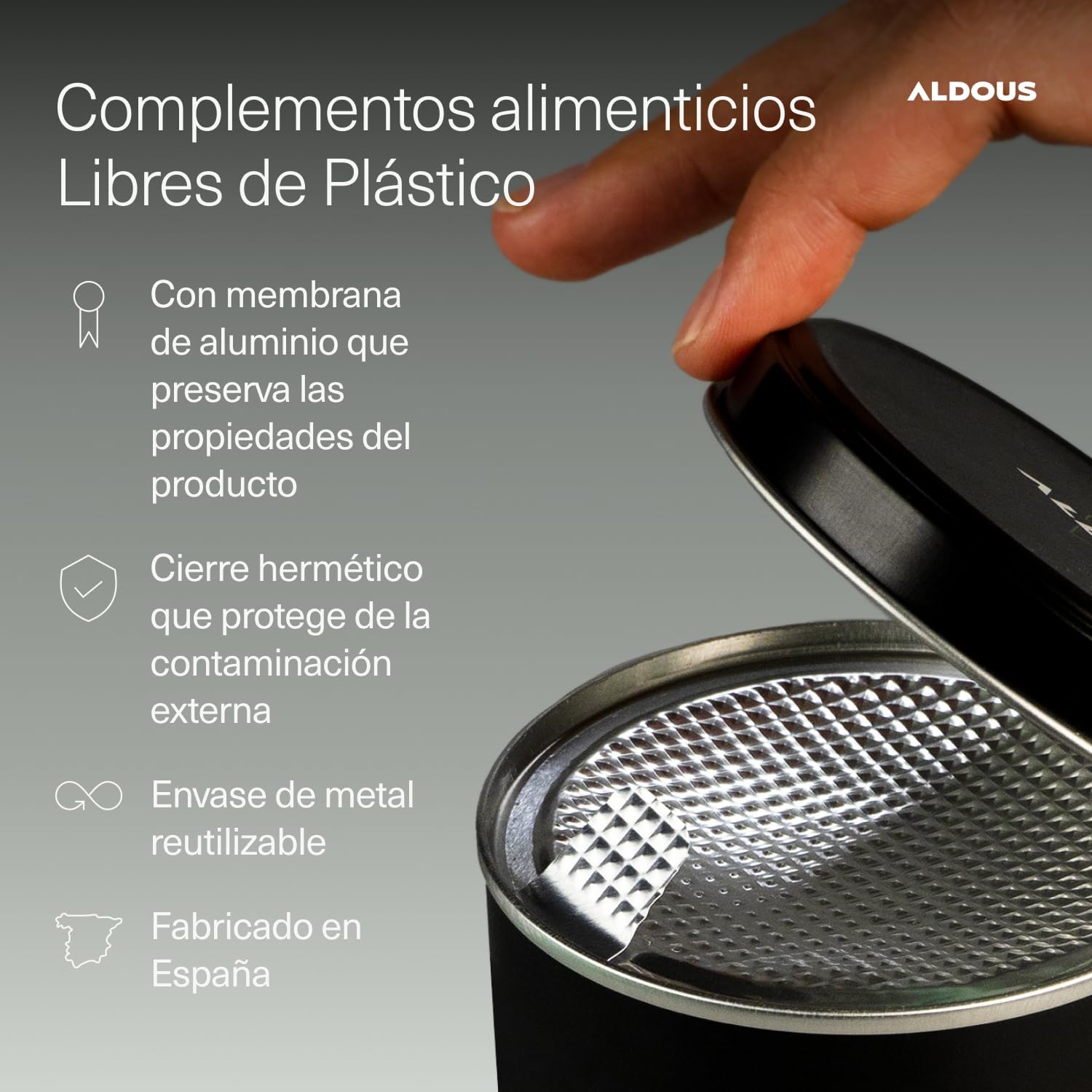 Melatonina 1,9mg + Magnesio, Valeriana y 5HTP | Sueño – Aldous