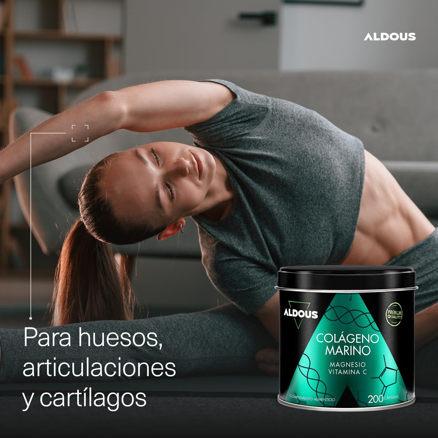Colágeno Marino Naticol + Magnesio + Vitamina C | 200 Cápsulas – Aldous
