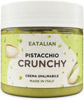 Crema de Pistacho Crujiente EATALIAN 200 g – Con Trozos de Pistacho, Sabor Dulce, Hecha en Italia