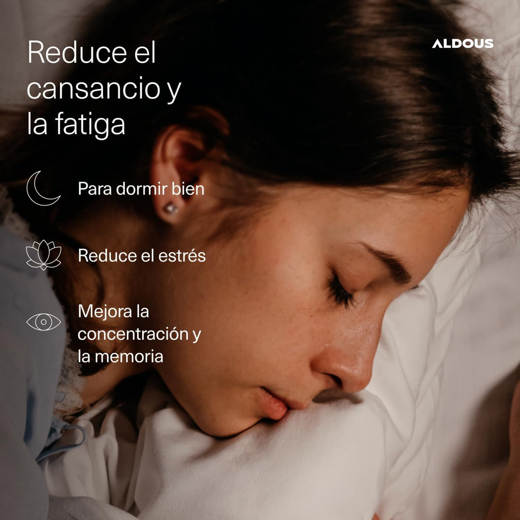 Triptófano + Melatonina 1,78mg + Magnesio | Sueño – Aldous