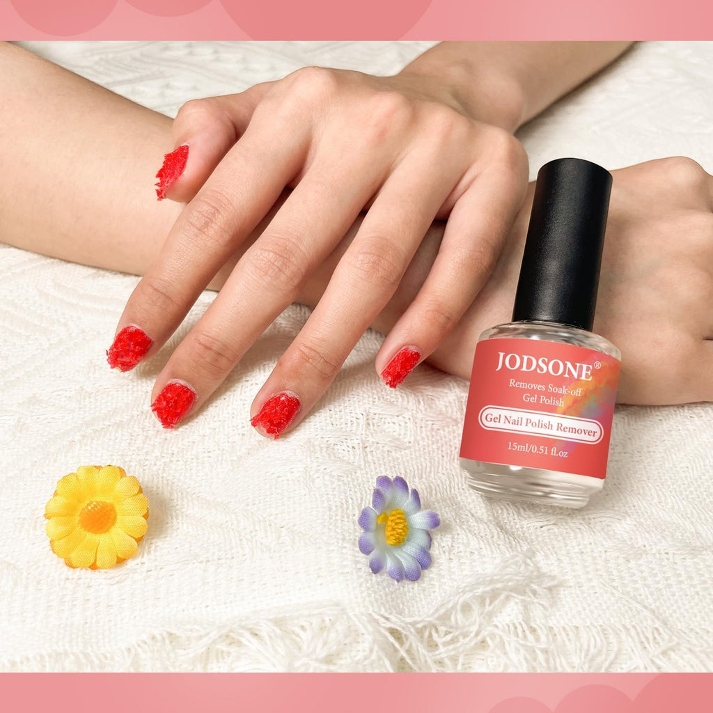 JODSONE Quitaesmalte en Gel Semipermanente 15ml - Retira en 3-5 Minutos