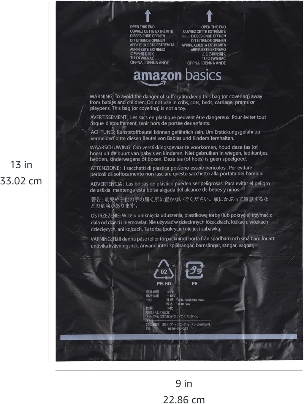 Bolsas para Excrementos de Perro Amazon Basics 300 Unidades – Con Dispensador y Clip para Correa, Sin Fragancia (20 Rollos x 15 Bolsas)