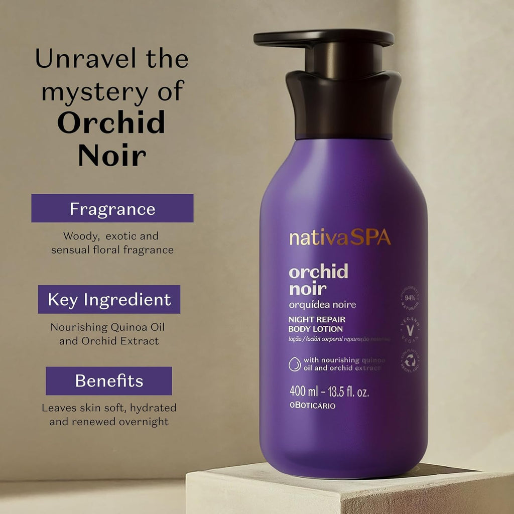 O Boticário Nativa SPA Orquídea Noire Loción Corporal Hidratante 400ml