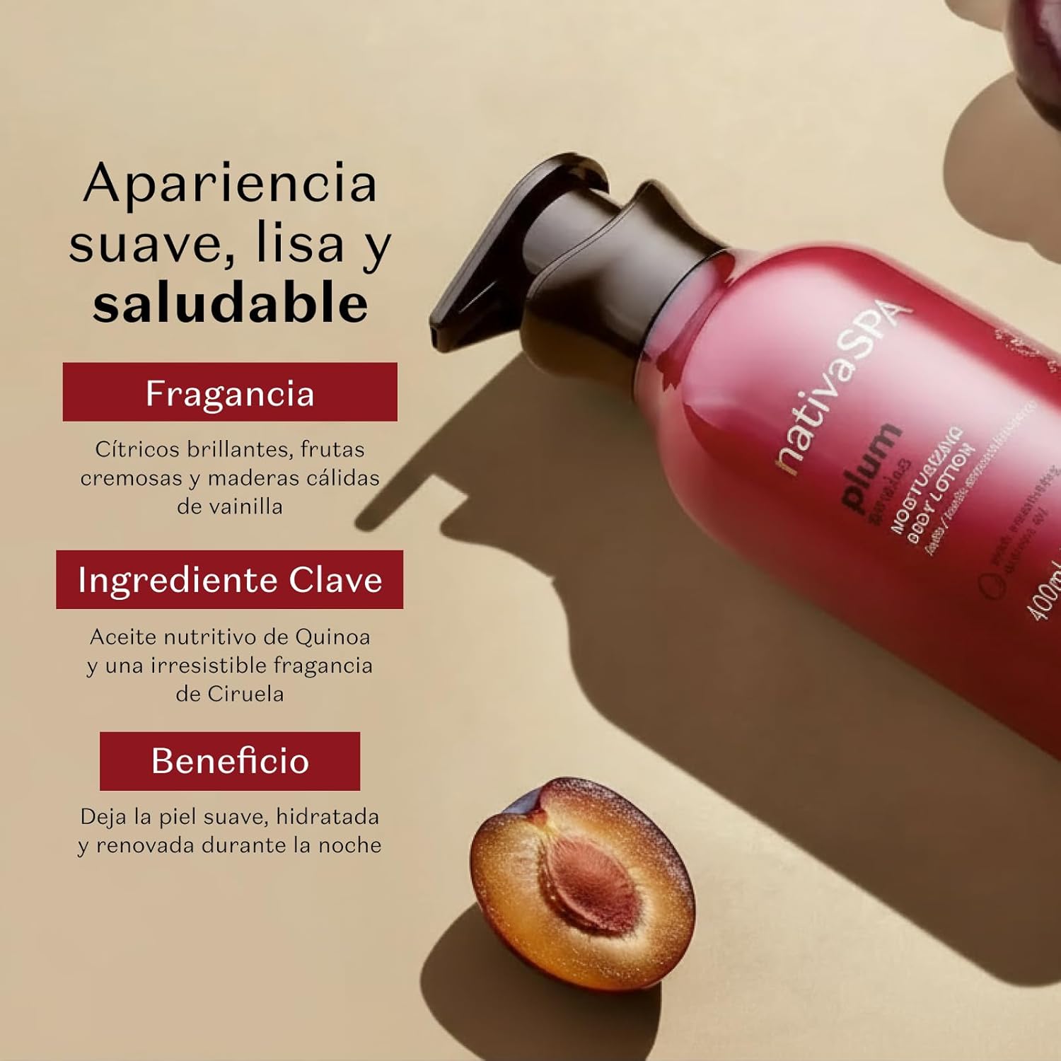 O Boticário Nativa SPA Ciruela Loción Corporal Hidratante 400ml