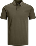 Jack & Jones Polo Hombre Jjepaulos - Slim Fit, 100% Algodón, Manga Corta