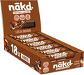 Barritas Nakd Cocoa Delight 18 x 35 g – Fruta y Frutos Secos Crudos, Sin Azúcar Añadido, Veganas
