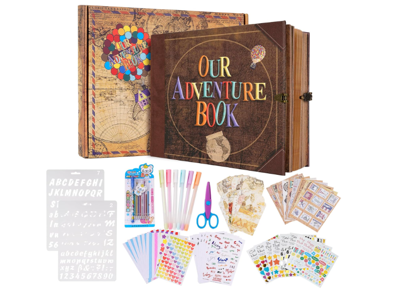 JIMBON Our Adventure Book - Álbum Scrapbook 146 Páginas Estilo Retro