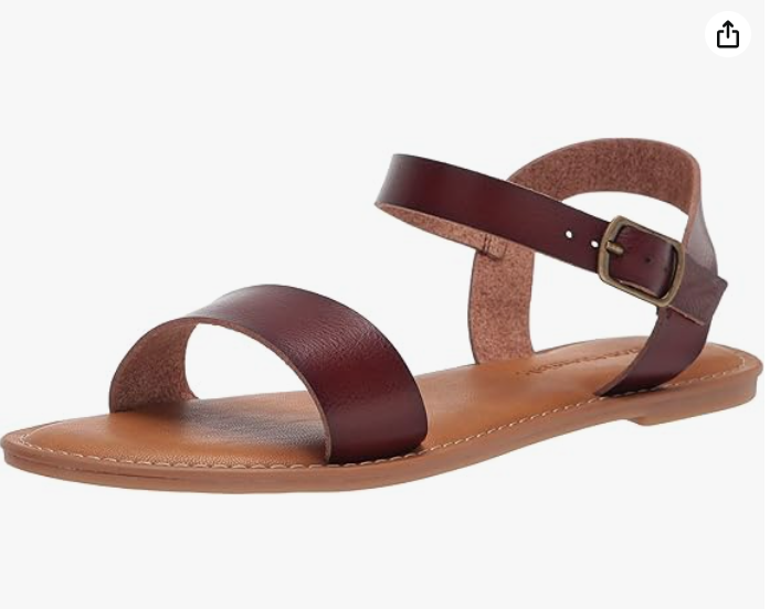 Amazon Essentials Sandalia con Hebillas de Dos Tiras para Mujer
