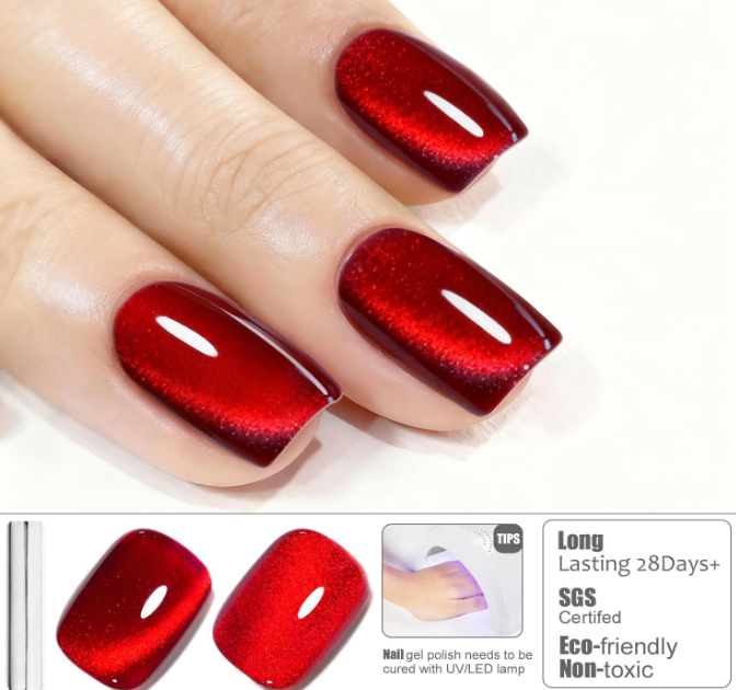 Vishine Esmalte Semipermanente Ojo de Gato 16ml - Efecto Galaxia Holográfica Cat Eye