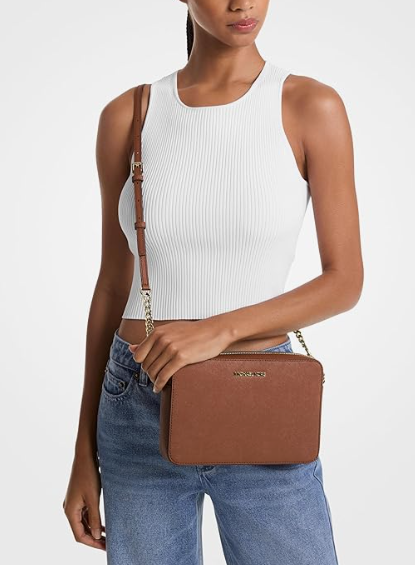 Michael Kors Crossbodies Bolso Bandolera para Mujer - Cuero Marrón