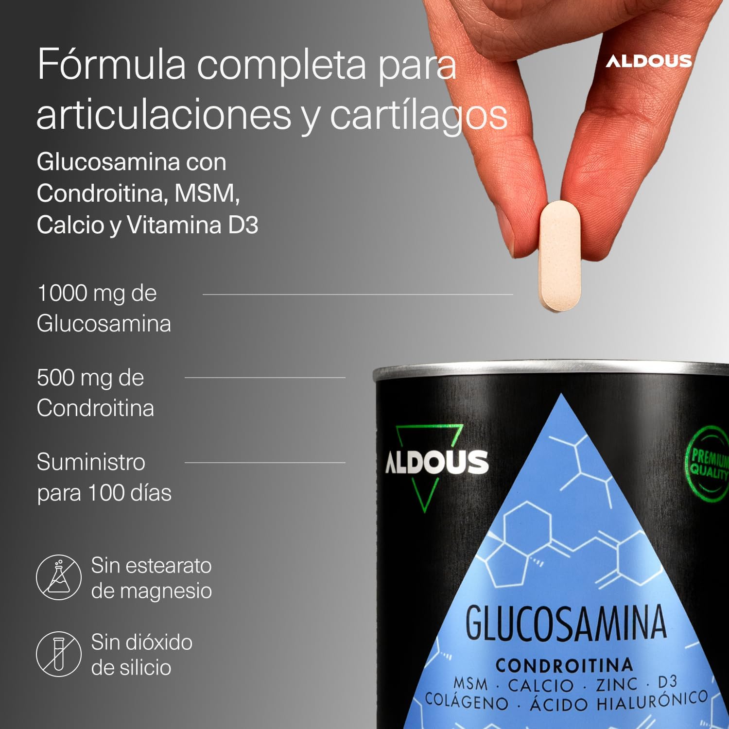 Glucosamina Condroitina MSM | Articulaciones y Huesos – Aldous