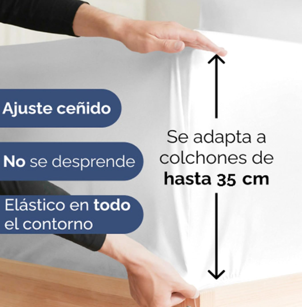 Juego de Sabanas 4 Piezas Cama 180x200 Microfibra Blanco - CGK Unlimited