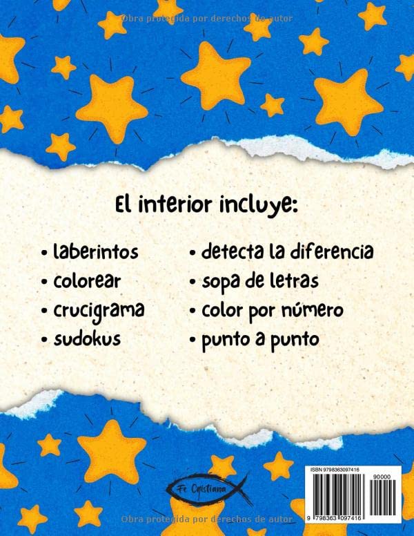 Libro de Actividades Bíblicas para Niños | +70 Páginas | Mayores de 5 Años