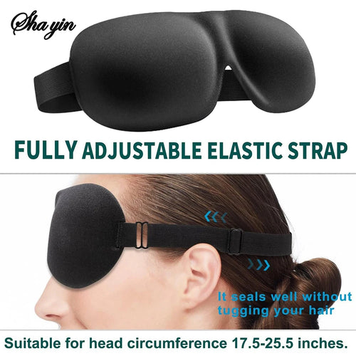 3D Sleep Mask Blindfold Sleeping Aid Soft Memory Foam Eye mask for Sleeping Travel Blockout Light Slaapmasker Eye Cover