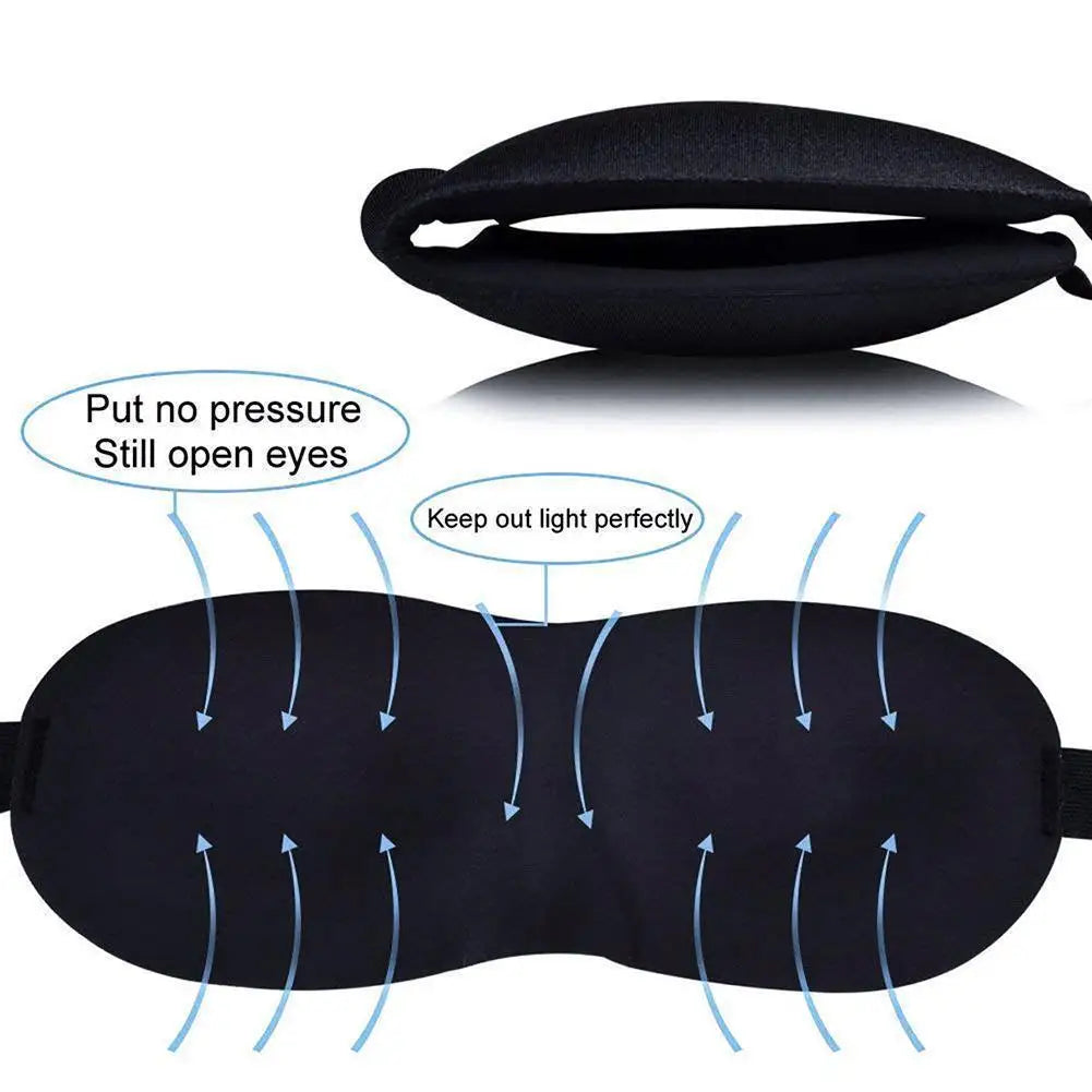 3D Soft Portable Blindfold Travel Eyepatch Sleep Mask Natural Sleeping Eye Mask Eyeshade Cover Blindfold Dropshipping