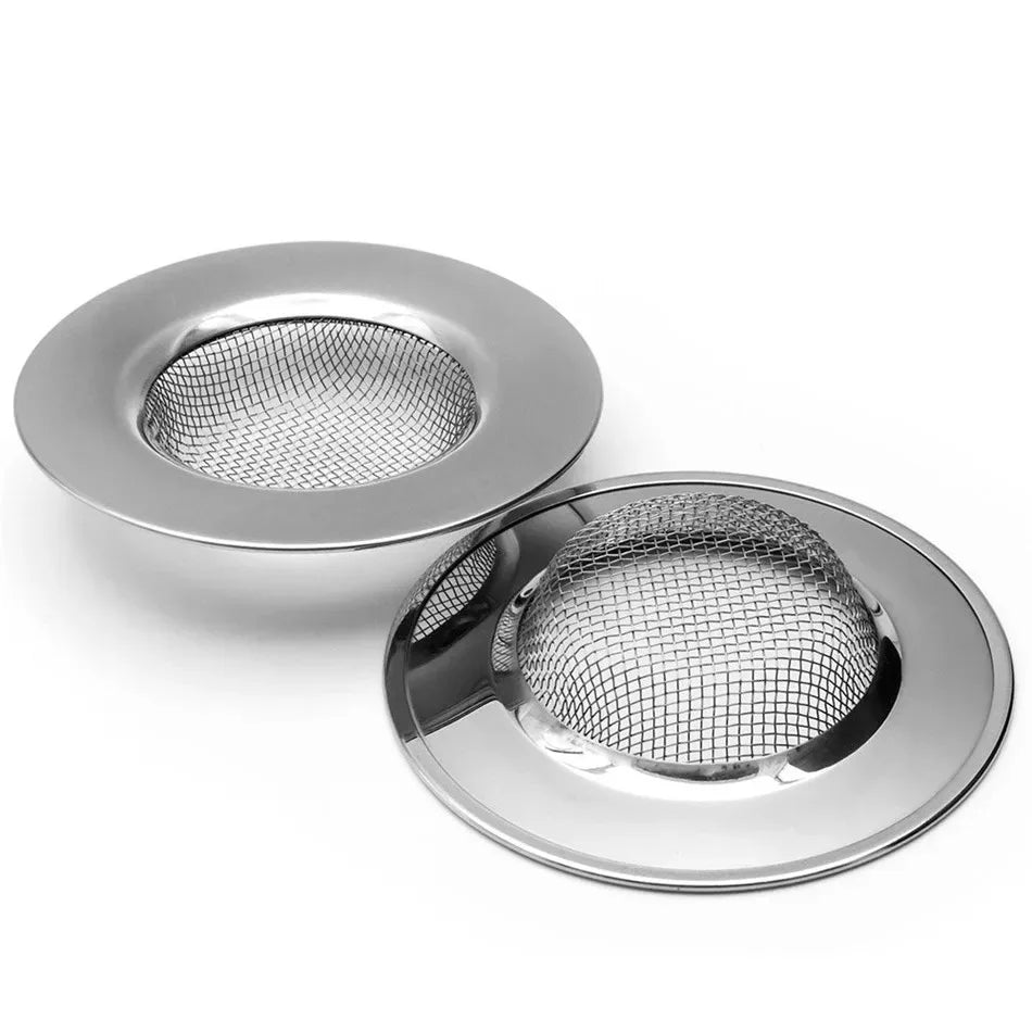 Kitchen Sink Filter Stainless Steel Mesh Sink Strainer Filter Bathroom Sink Strainer Drain Hole Filter Sewer Screen Strainers