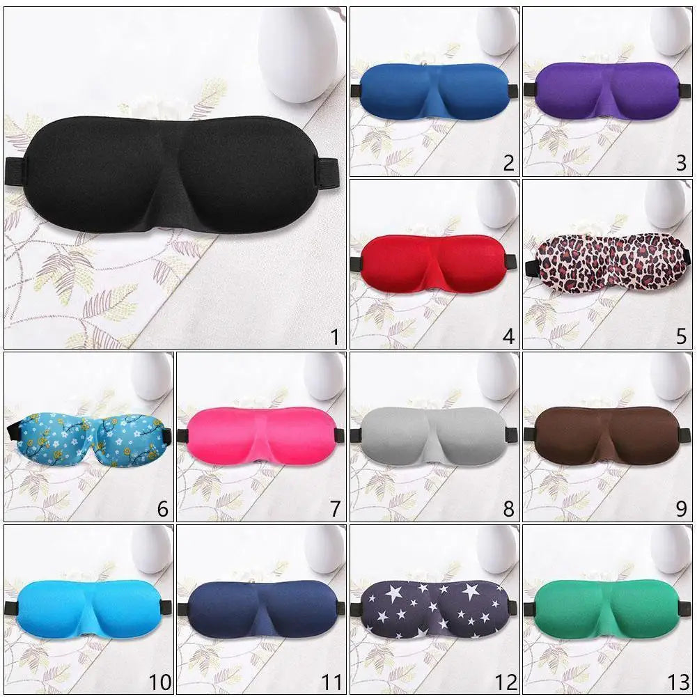 3D Soft Portable Blindfold Travel Eyepatch Sleep Mask Natural Sleeping Eye Mask Eyeshade Cover Blindfold Dropshipping