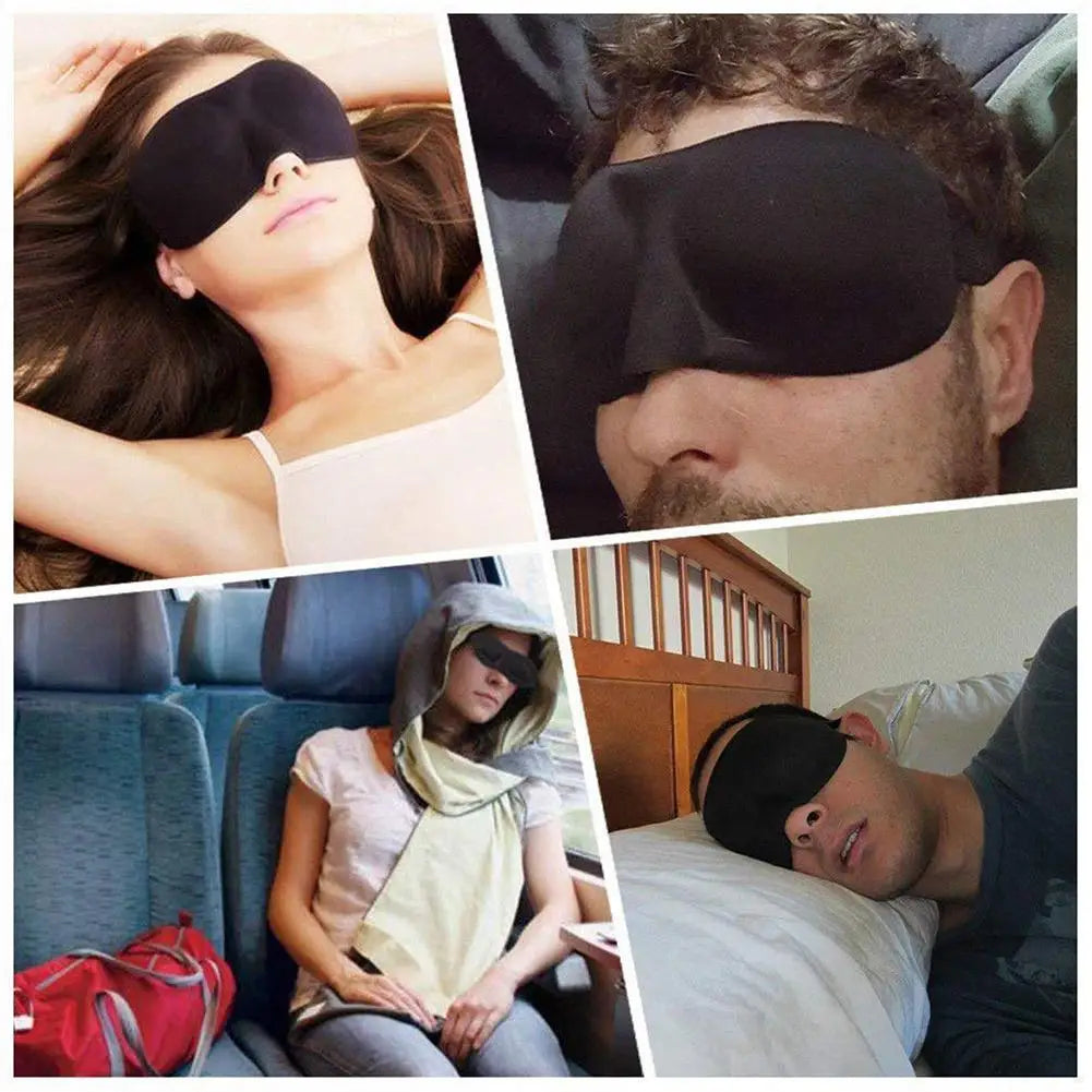 3D Soft Portable Blindfold Travel Eyepatch Sleep Mask Natural Sleeping Eye Mask Eyeshade Cover Blindfold Dropshipping