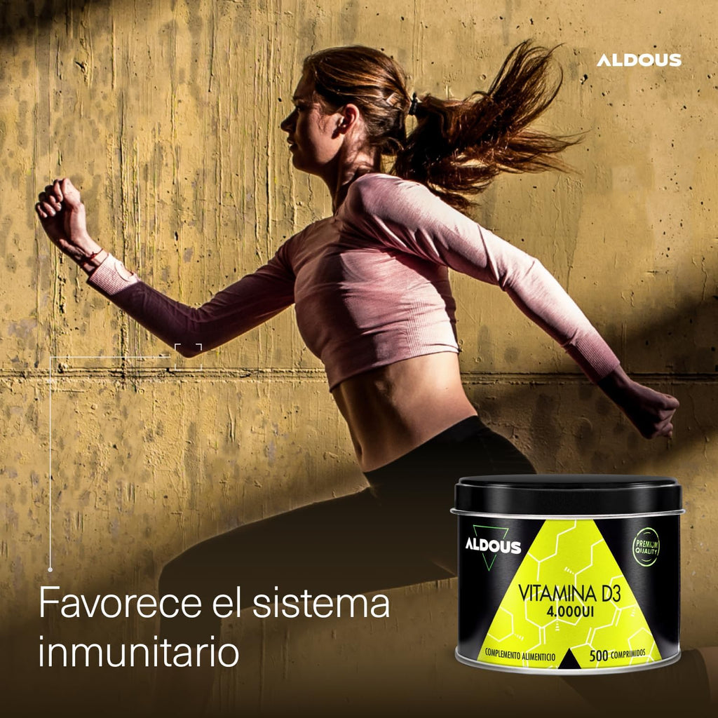 Vitamina D3 4000 UI | Huesos, Músculos e Inmunidad – Aldous
