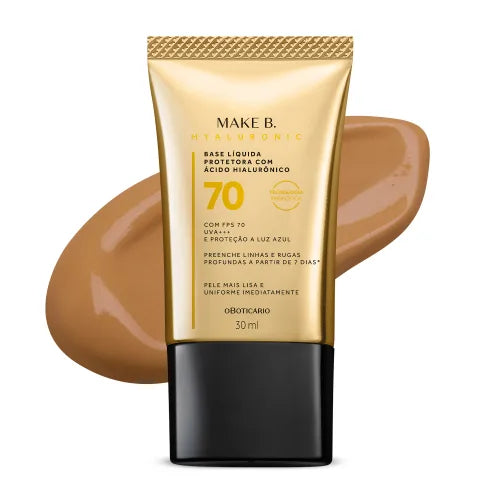 Base Líquida Protetora FPS 70 Make B. Hyaluronic 30ml
